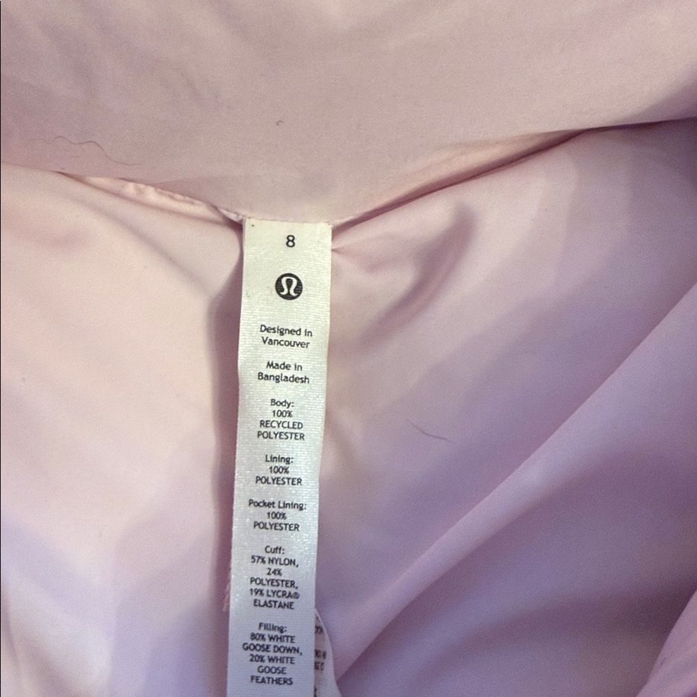 Lululemon Athletica Light Pink Jacket - Picture 2 of 3